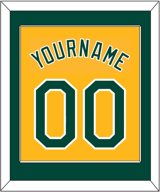 Oakland Name & Number - Alternate Gold (2011-2018) - Essential Tier 2