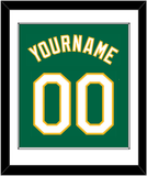 Oakland Name & Number - Alternate Kelly Green - Single Mat 1