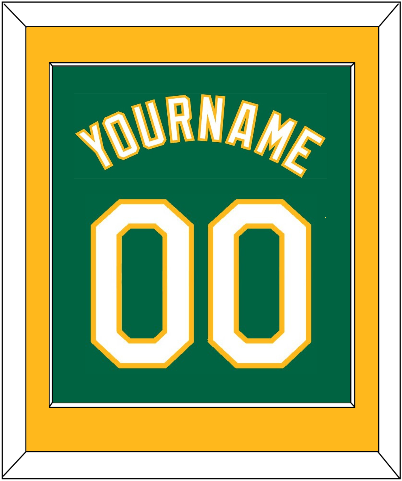 Oakland Name & Number - Alternate Kelly Green - Essential Tier 2