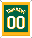 Oakland Name & Number - Alternate Kelly Green - Single Mat 2