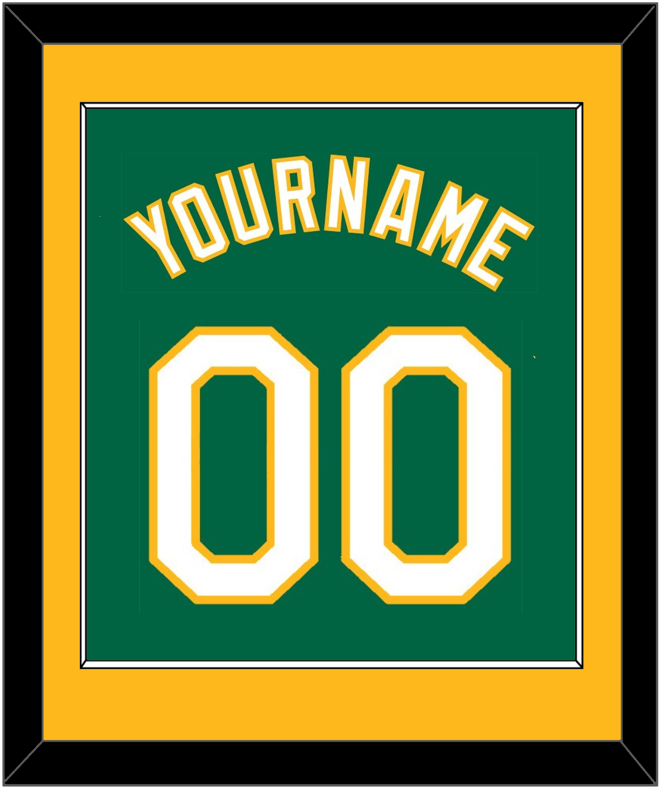 Oakland Name & Number - Alternate Kelly Green - Essential Tier 2