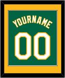 Oakland Name & Number - Alternate Kelly Green - Single Mat 2