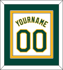 Oakland Name & Number - Home White - Double Mat 2