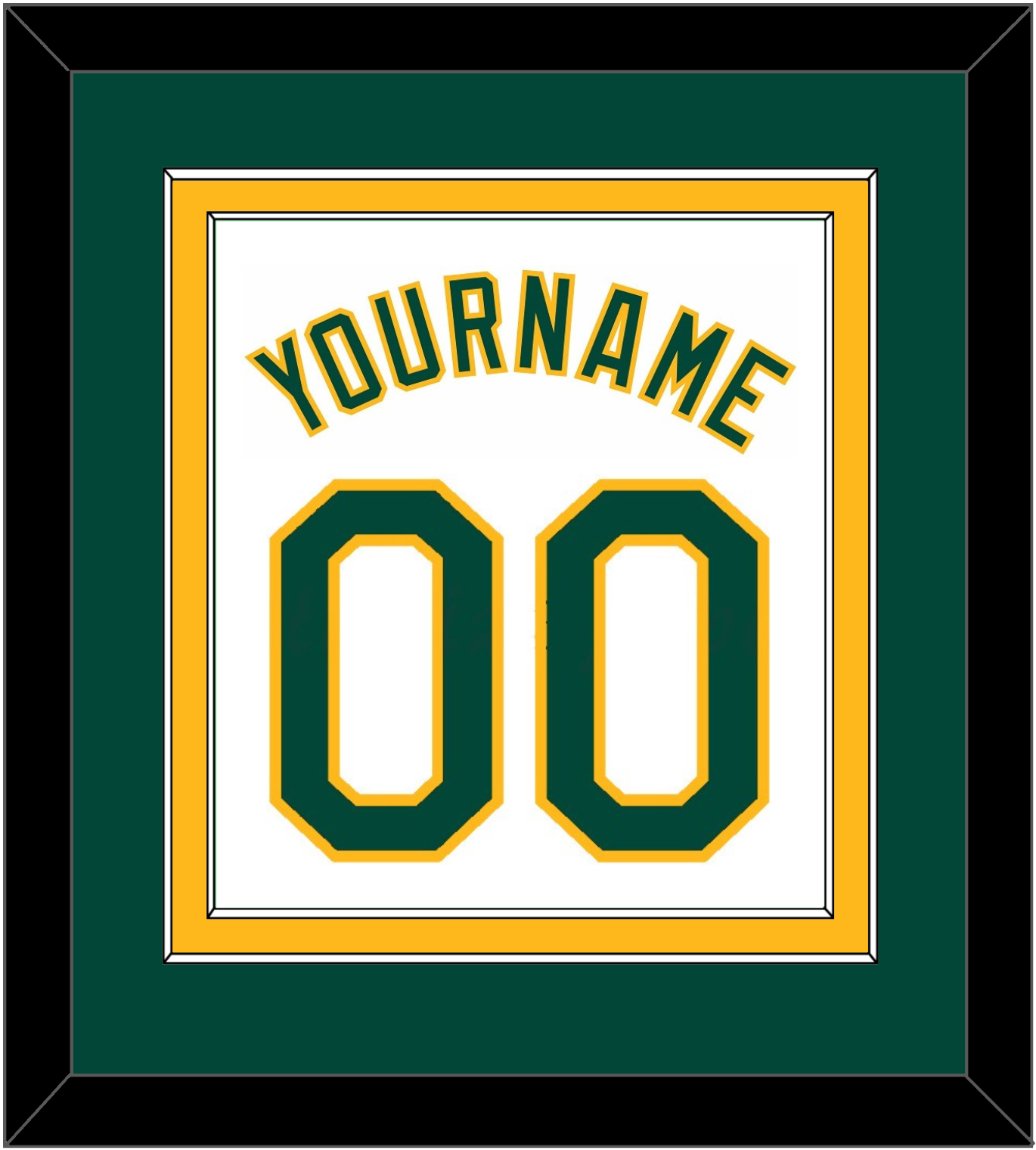 Oakland Name & Number - Home White - Signature Tier 2