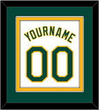 Oakland Name & Number - Home White - Double Mat 2