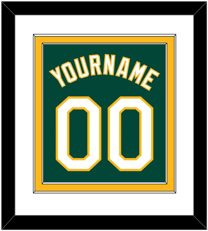 Oakland Name & Number - Alternate Green - Signature Tier 1