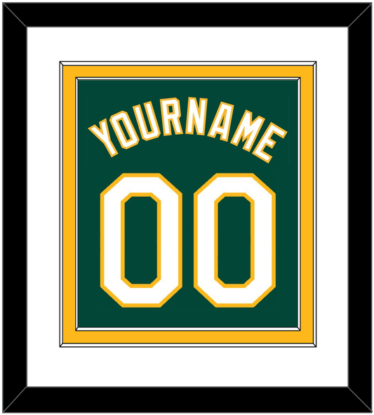 Oakland Name & Number - Alternate Green - Signature Tier 1