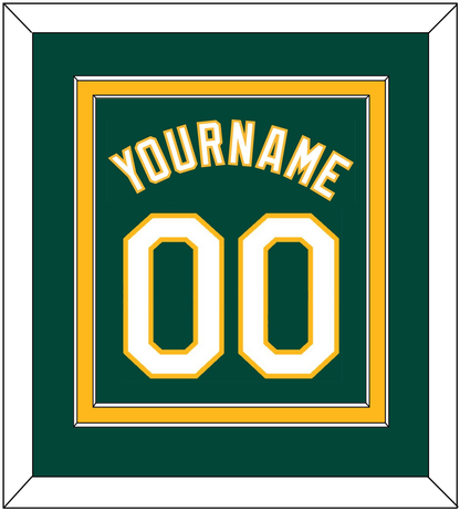Oakland Name & Number - Alternate Green - Signature Tier 2