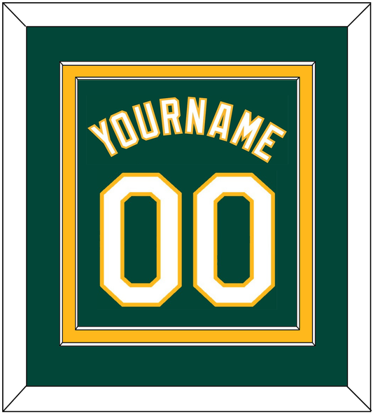 Oakland Name & Number - Alternate Green - Signature Tier 2