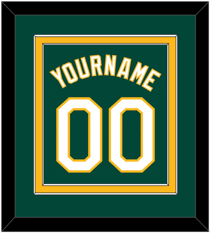Oakland Name & Number - Alternate Green - Signature Tier 2