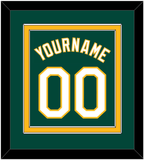 Oakland Name & Number - Alternate Green - Double Mat 2