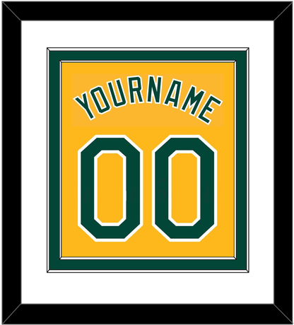 Oakland Name & Number - Alternate Gold (2011-2018) - Signature Tier 1