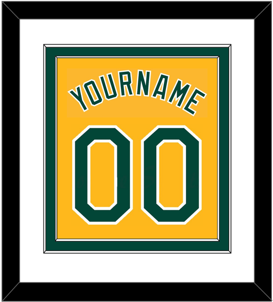 Oakland Name & Number - Alternate Gold (2011-2018) - Signature Tier 1