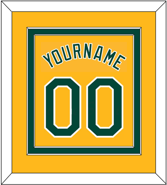 Oakland Name & Number - Alternate Gold (2011-2018) - Signature Tier 2