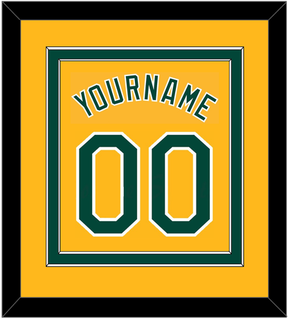Oakland Name & Number - Alternate Gold (2011-2018) - Signature Tier 2