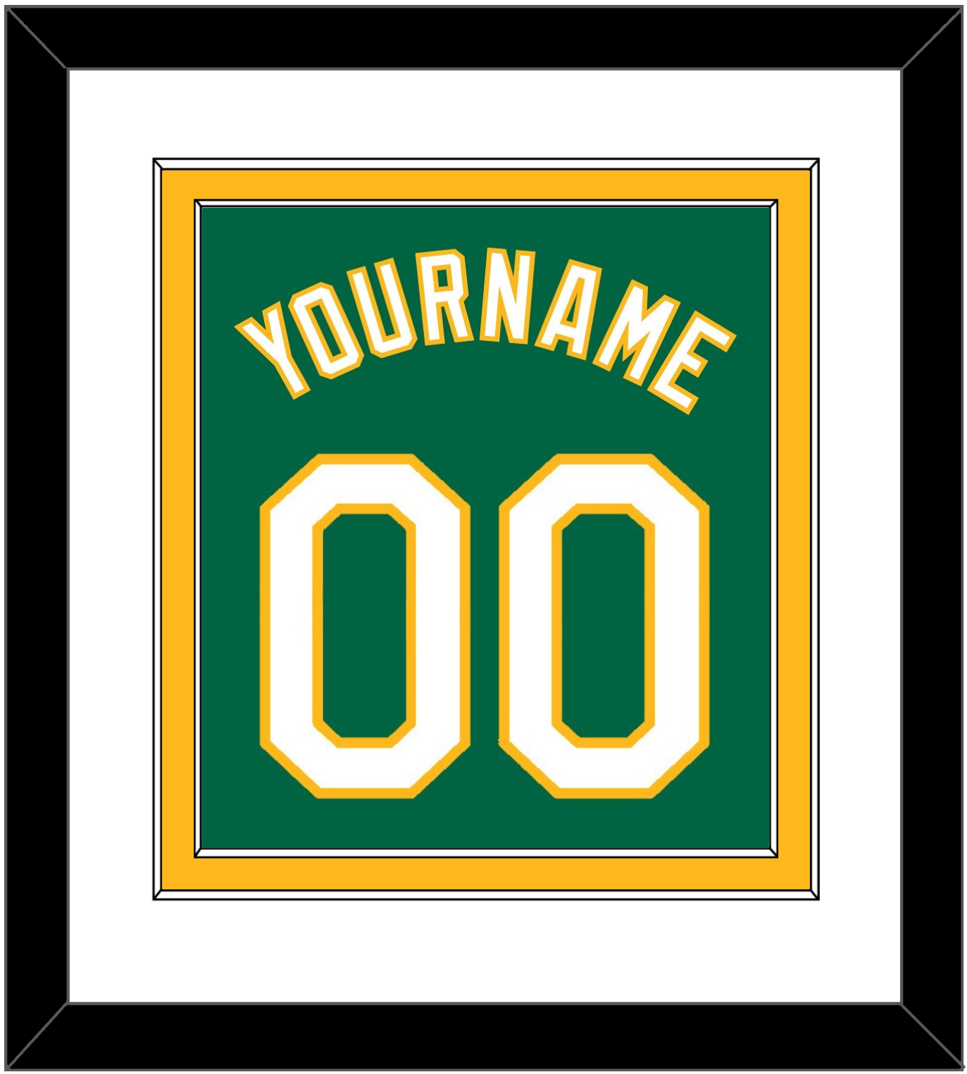Oakland Name & Number - Alternate Kelly Green - Signature Tier 1