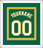 Oakland Name & Number - Alternate Kelly Green - Double Mat 2