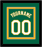 Oakland Name & Number - Alternate Kelly Green - Double Mat 2
