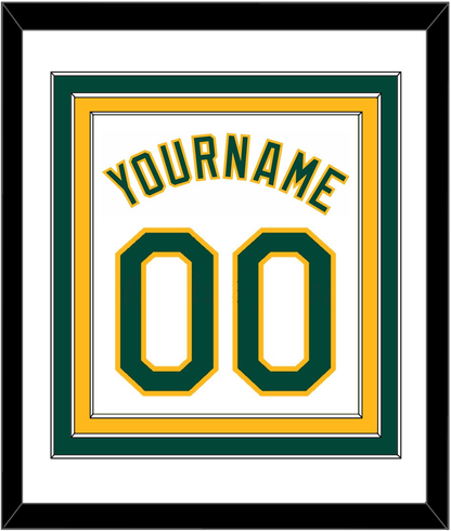 Oakland Name & Number - Home White - Premier Tier 1