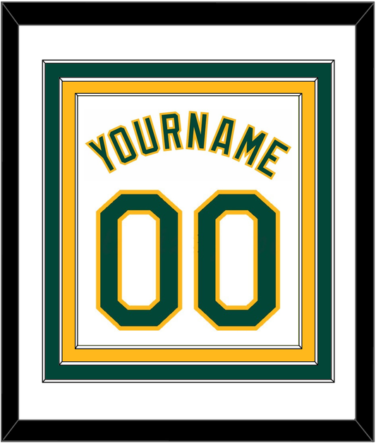 Oakland Name & Number - Home White - Premier Tier 1