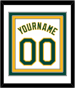 Oakland Name & Number - Home White - Triple Mat 1