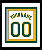 Oakland Name & Number - Home White - Triple Mat 1