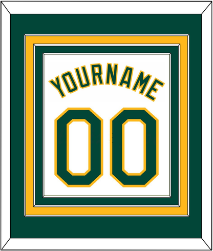 Oakland Name & Number - Home White - Premier Tier 2