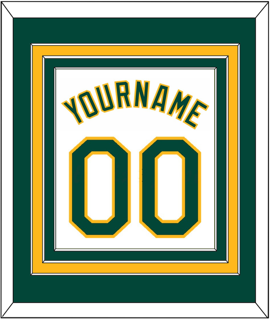 Oakland Name & Number - Home White - Premier Tier 2