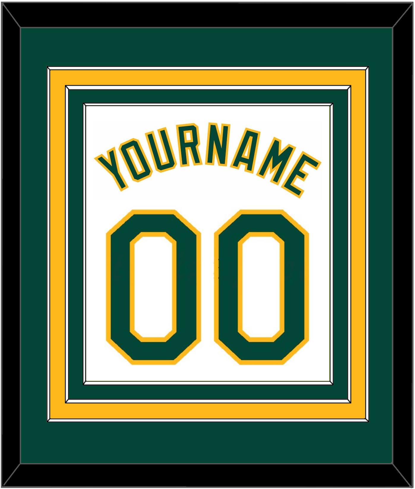 Oakland Name & Number - Home White - Premier Tier 2