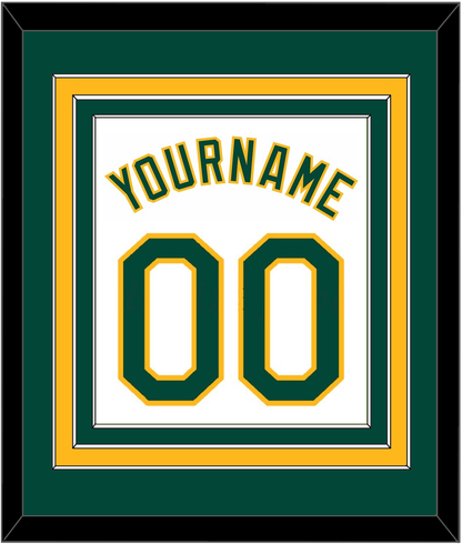 Oakland Name & Number - Home White - Premier Tier 2