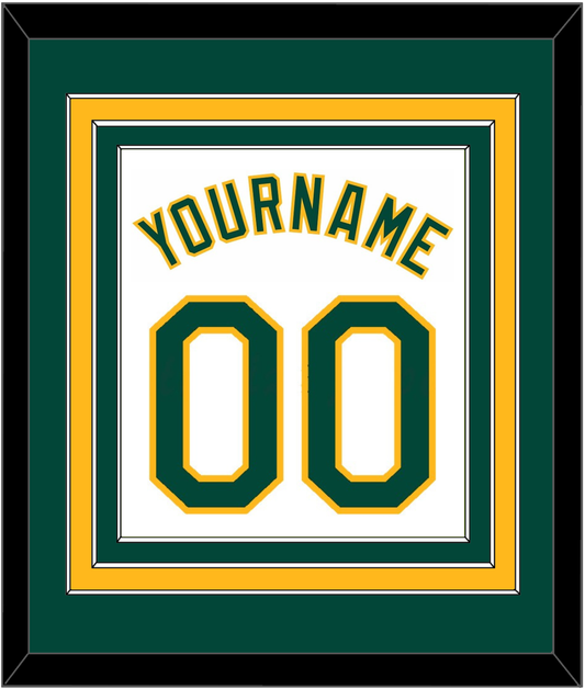 Oakland Name & Number - Home White - Premier Tier 2