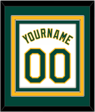 Oakland Name & Number - Home White - Triple Mat 2