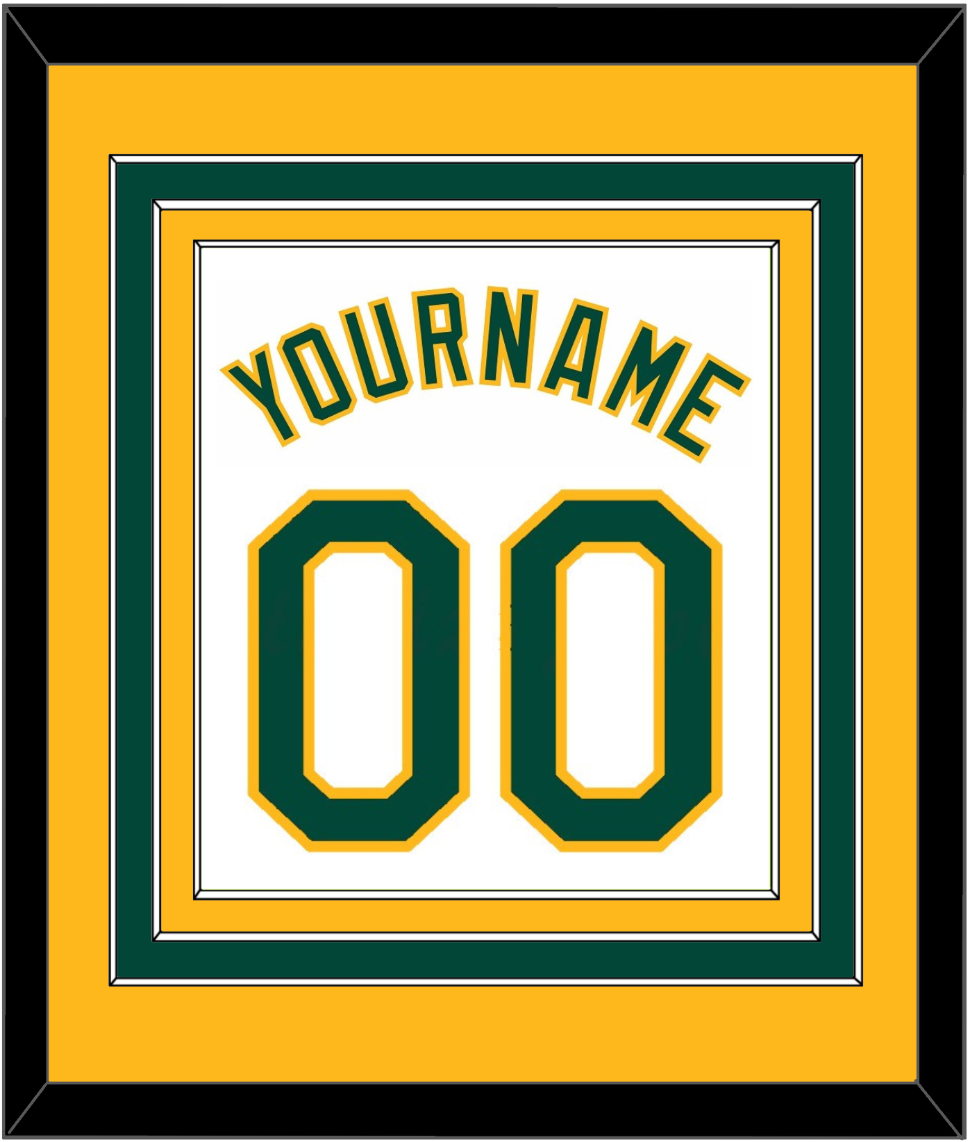 Oakland Name & Number - Home White - Premier Tier 3