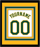 Oakland Name & Number - Home White - Triple Mat 3