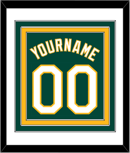 Oakland Name & Number - Alternate Green - Premier Tier 1
