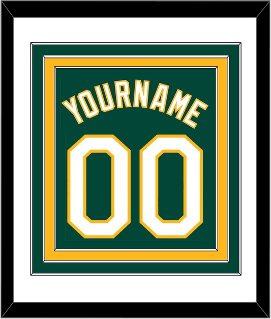 Oakland Name & Number - Alternate Green - Premier Tier 1