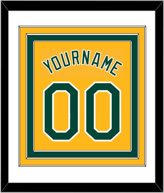 Oakland Name & Number - Alternate Gold (2011-2018) - Premier Tier 1
