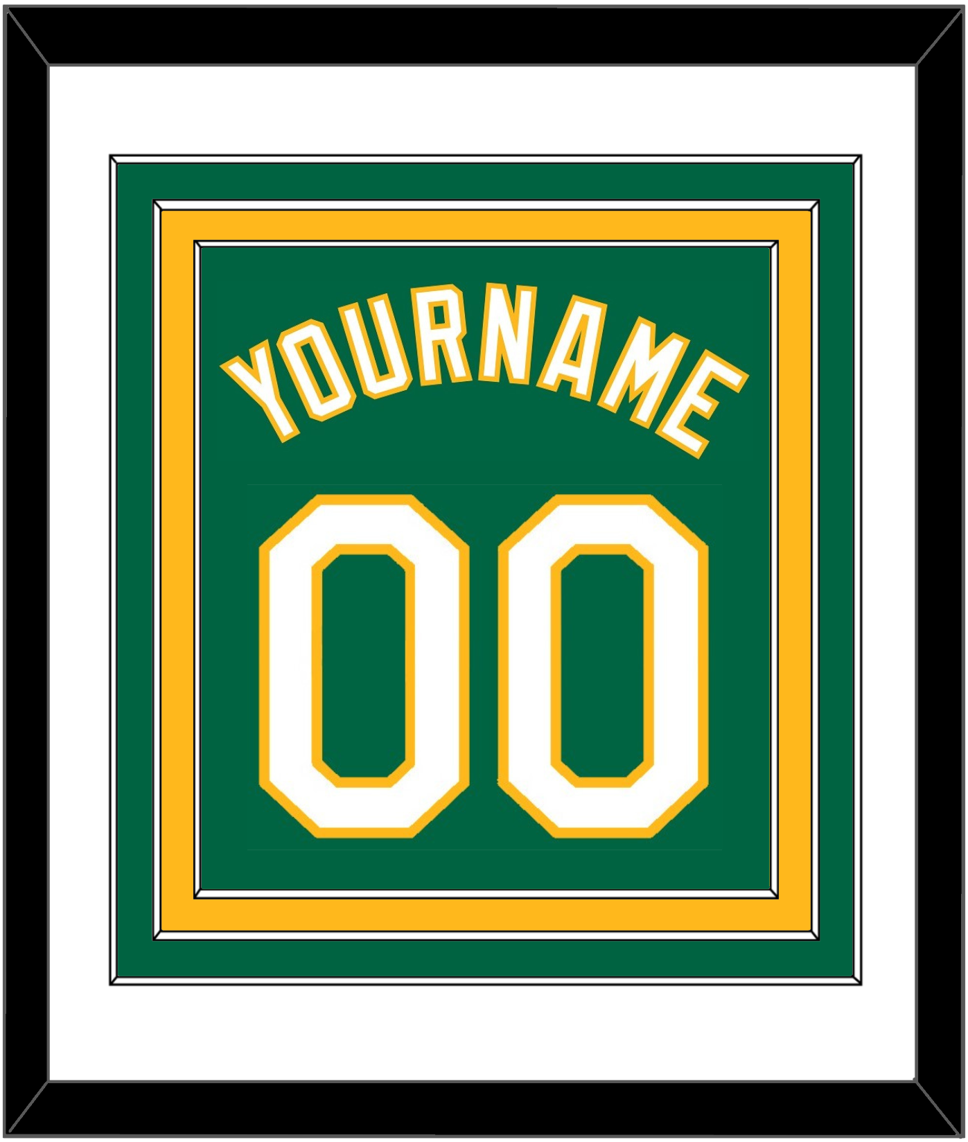 Oakland Name & Number - Alternate Kelly Green - Premier Tier 1