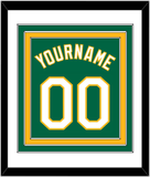 Oakland Name & Number - Alternate Kelly Green - Triple Mat 1
