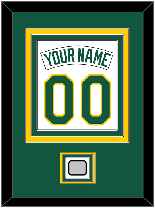 Oakland Nameplate & Number Combined With World Series Jersey Patch - Home White (1987-1992) - Premier Tier 2