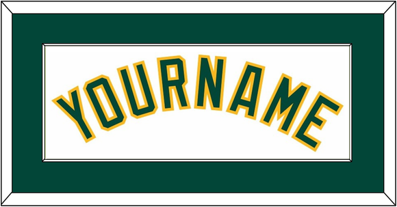 Oakland Name - Home White - Single Mat 1