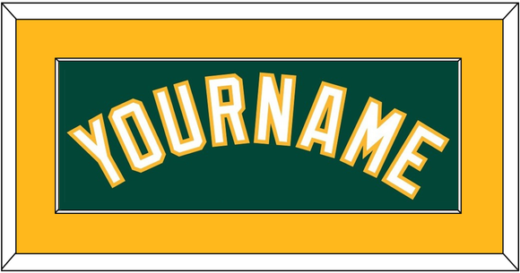 Oakland Name - Alternate Green - Single Mat 2