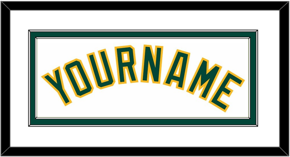 Oakland Name - Home White - Double Mat 1