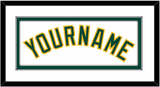 Oakland Name - Home White - Double Mat 1