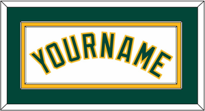 Oakland Name - Home White - Double Mat 2