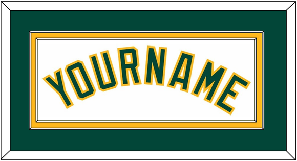 Oakland Name - Home White - Double Mat 2