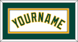 Oakland Name - Home White - Double Mat 2