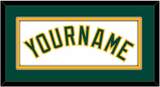 Oakland Name - Home White - Double Mat 2