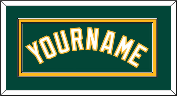 Oakland Name - Alternate Green - Double Mat 2