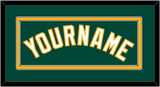 Oakland Name - Alternate Green - Double Mat 2
